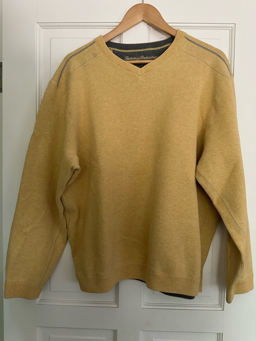 Tommy Bahama Men’s Flip Side Reversible V-Neck Sweatshirt